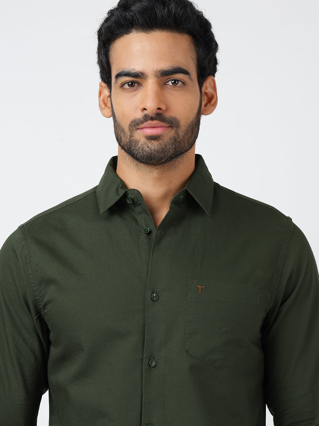 Solid Long Sleeves Green (100% Cotton)