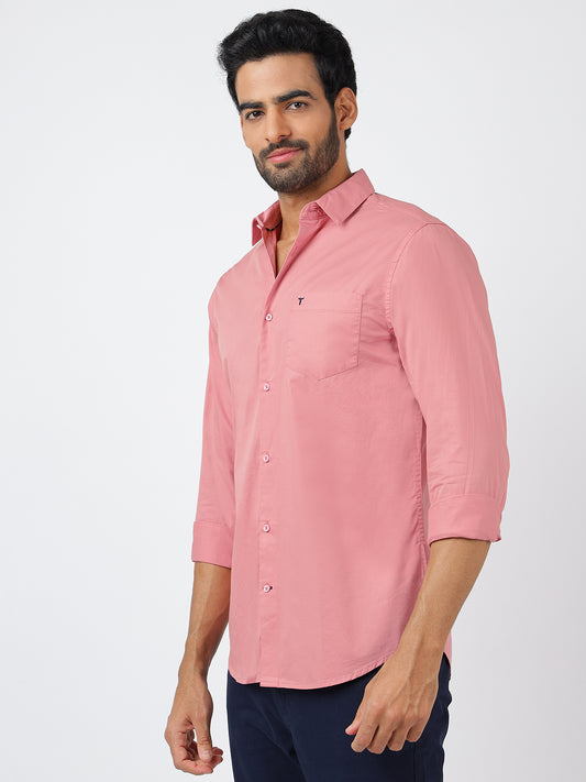 Solid Long Sleeves Peach (100% Cotton)