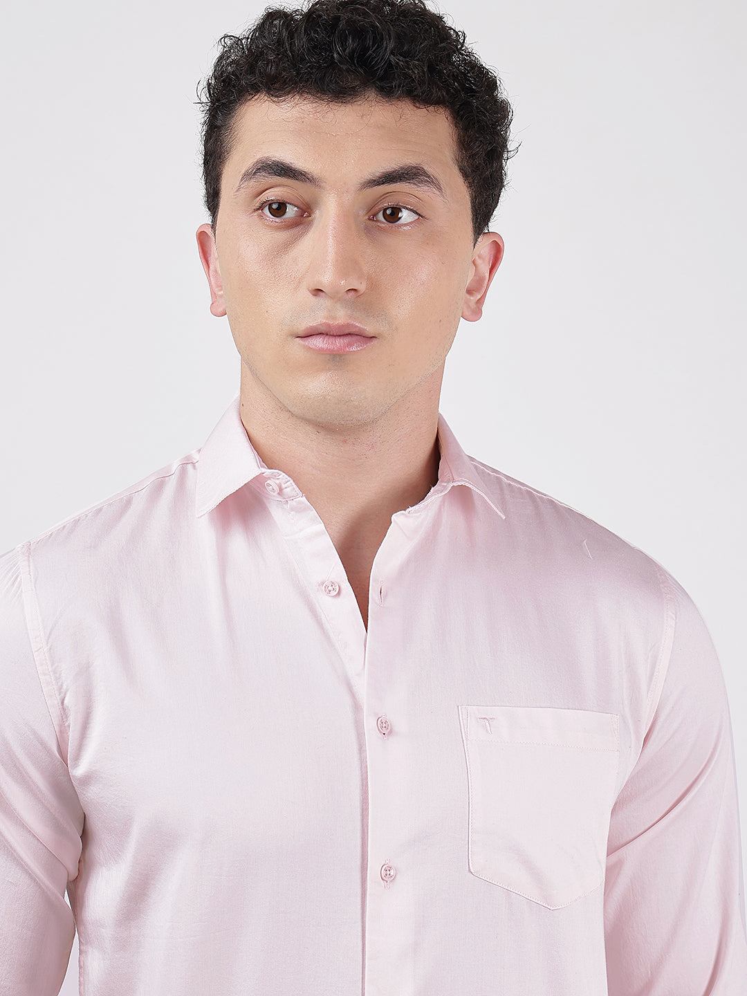 Solid Full Sleeves Soft Pink Plain