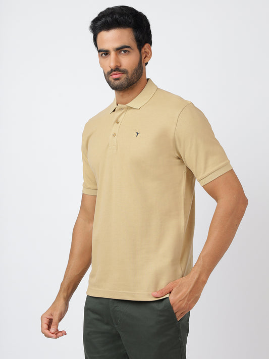 Polo Beige (100% Cotton)