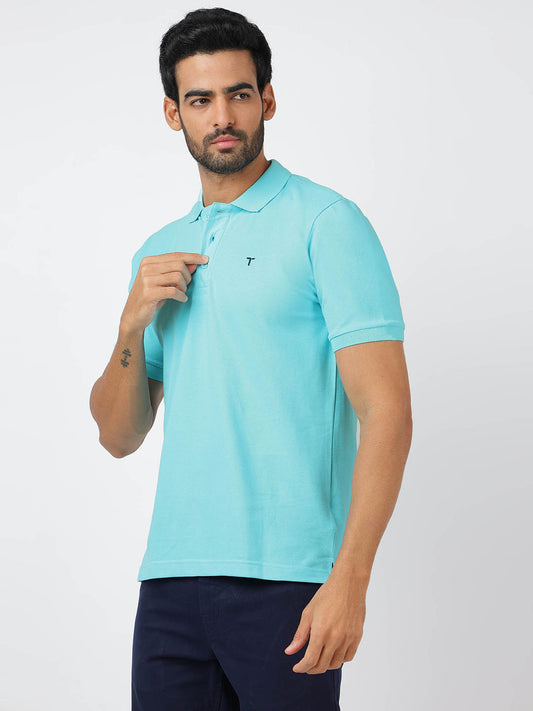 Polo Sky Blue (100% Cotton)