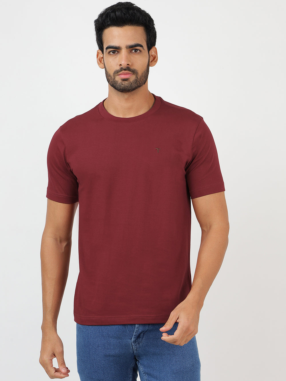 T-Shirt Maroon (100% Cotton)