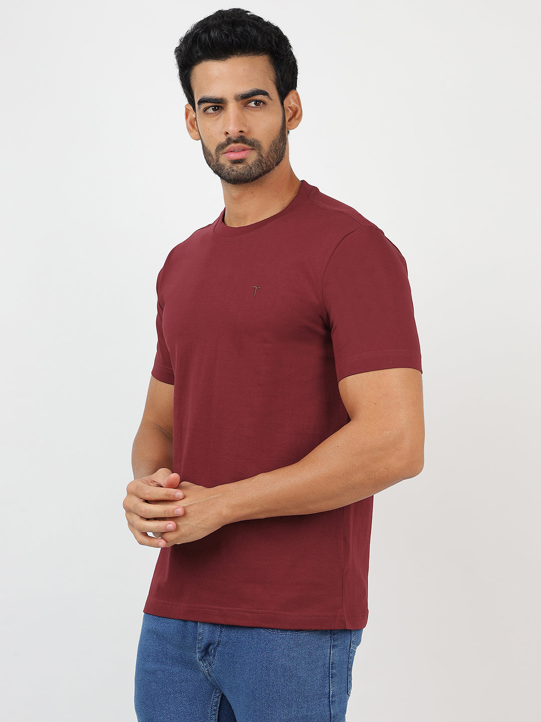 T-Shirt Maroon (100% Cotton)