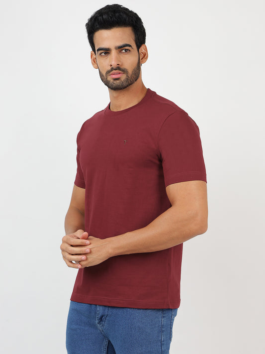 T-Shirt Maroon (100% Cotton)
