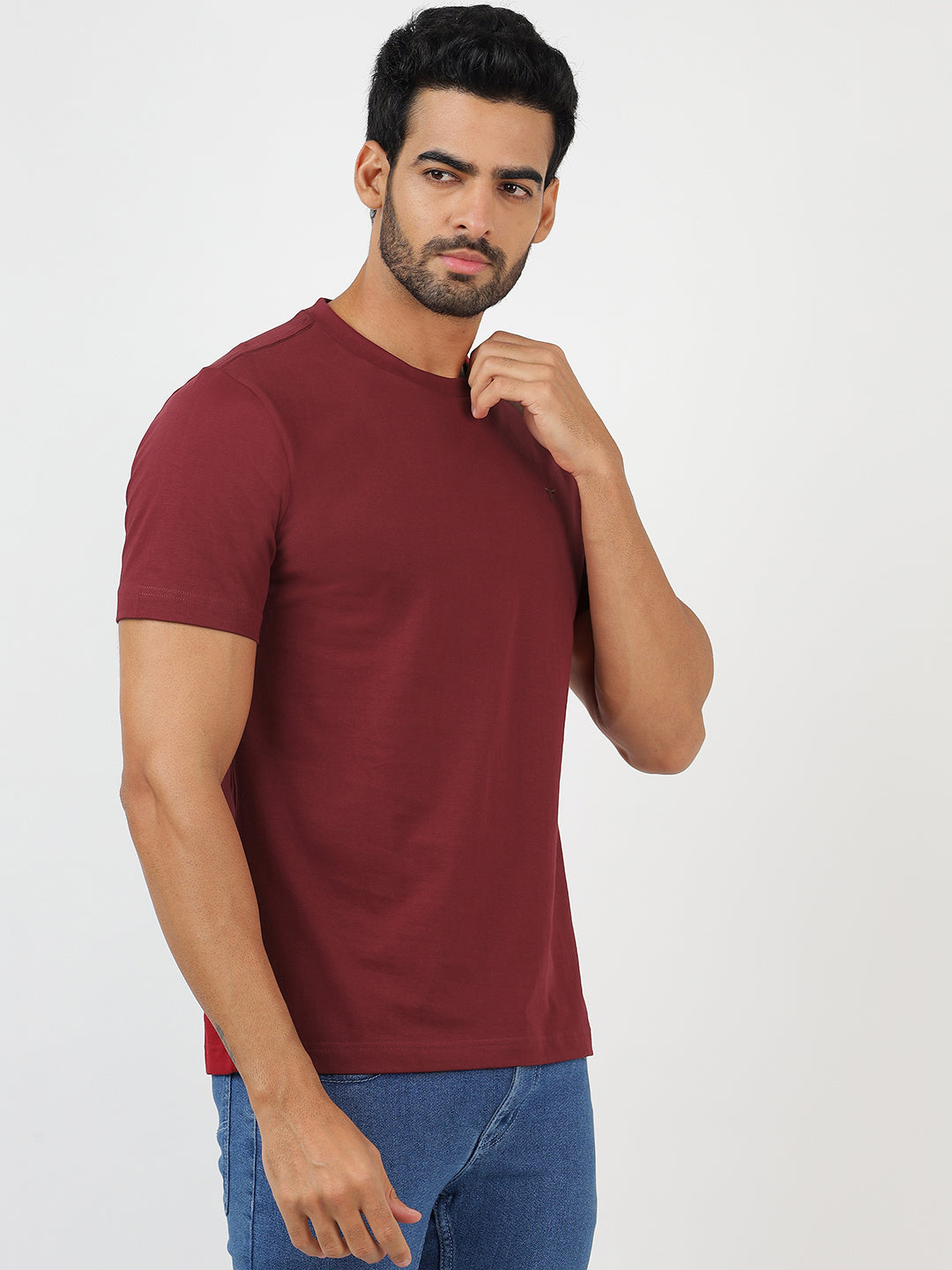 T-Shirt Maroon (100% Cotton)