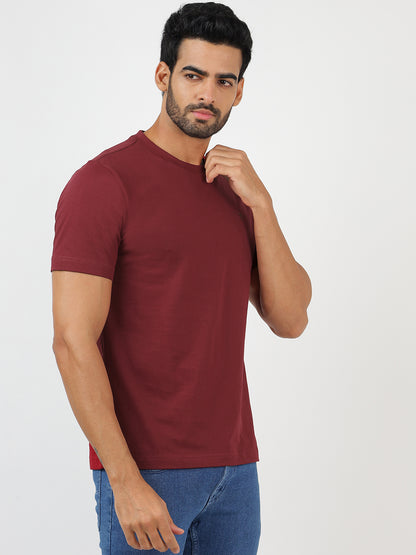 T-Shirt Maroon (100% Cotton)