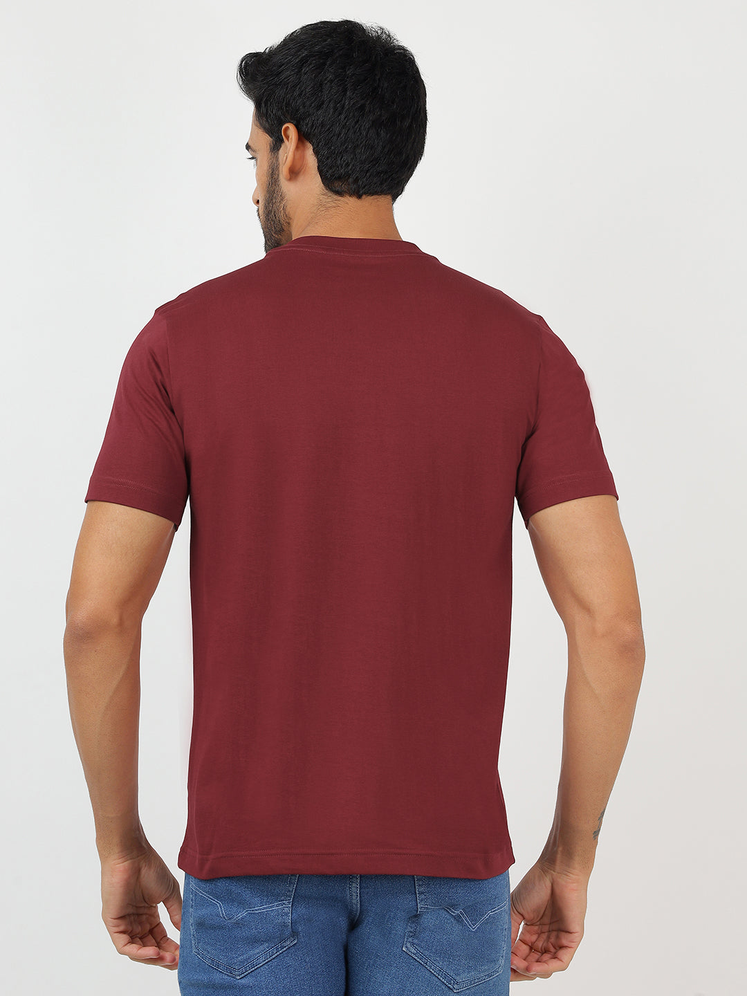 T-Shirt Maroon (100% Cotton)