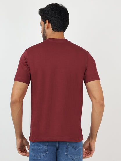 T-Shirt Maroon (100% Cotton)