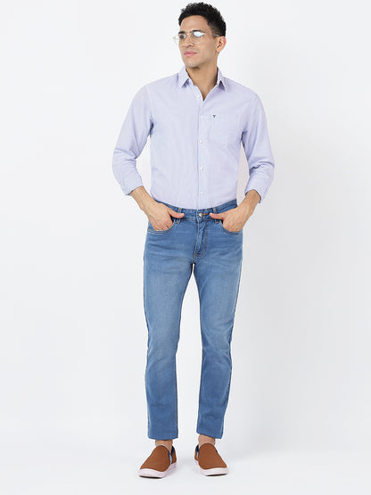 Striped Long Sleeves Classic Blue And White (100% Cotton)