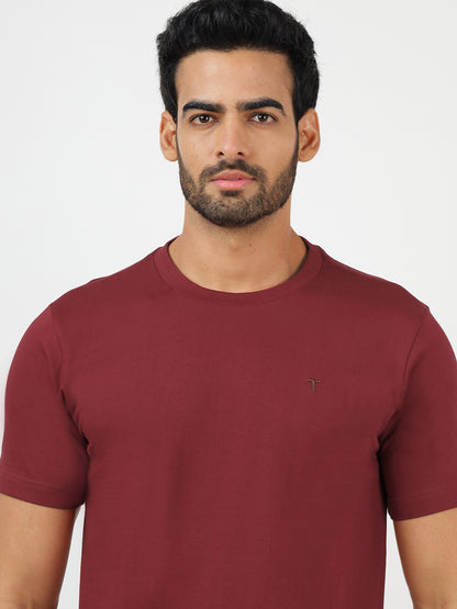 T-Shirt Maroon (100% Cotton)