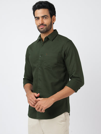 Solid Long Sleeves Green (100% Cotton)