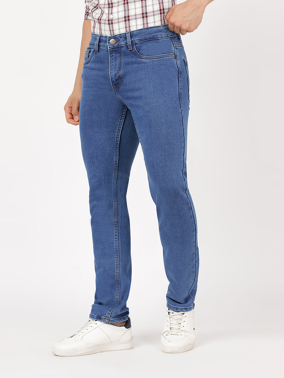 Denim Medium Light Blue Regular (100% Cotton)