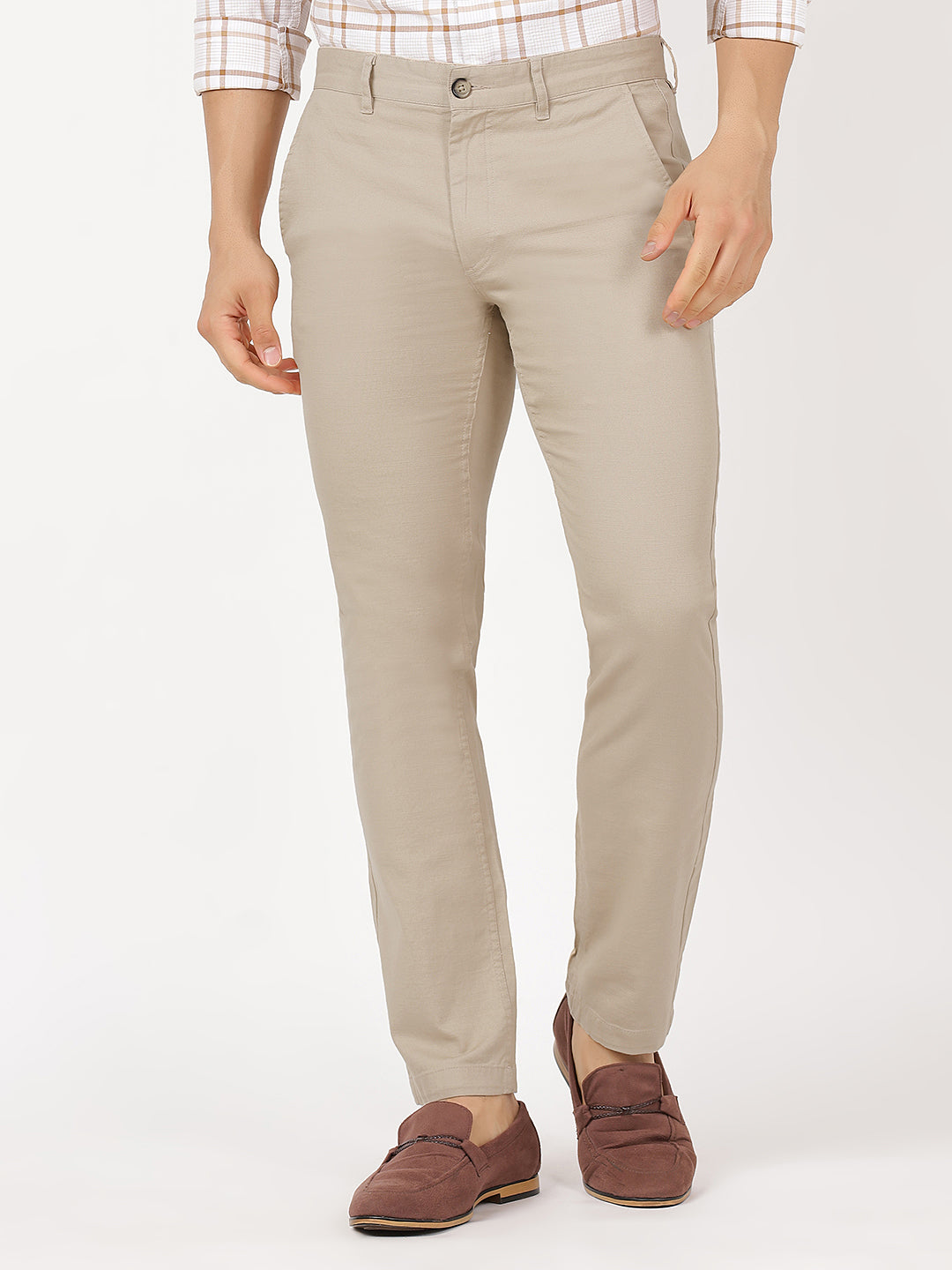Sand Beige Trouser  (100% Cotton)