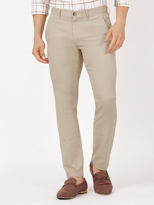 Sand Beige Trouser  (100% Cotton)