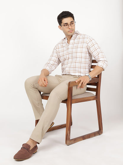 Sand Beige Trouser  (100% Cotton)