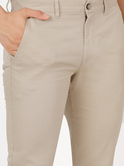 Sand Beige Trouser  (100% Cotton)