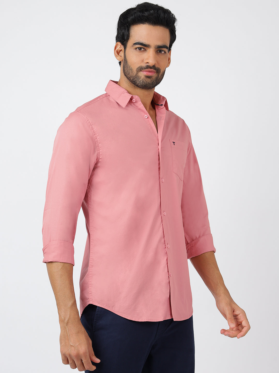 Solid Long Sleeves Peach (100% Cotton)