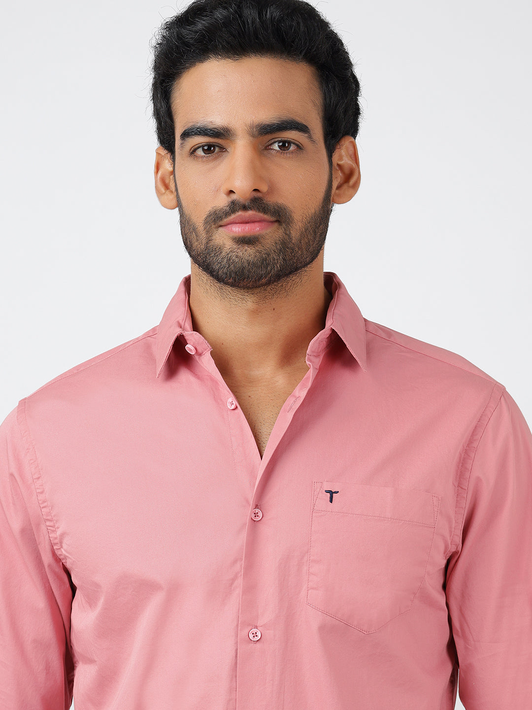 Solid Long Sleeves Peach (100% Cotton)