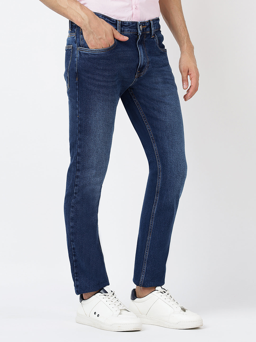 Denim Blue White Light Wash (100% Cotton)