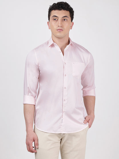 Solid Full Sleeves Soft Pink Plain