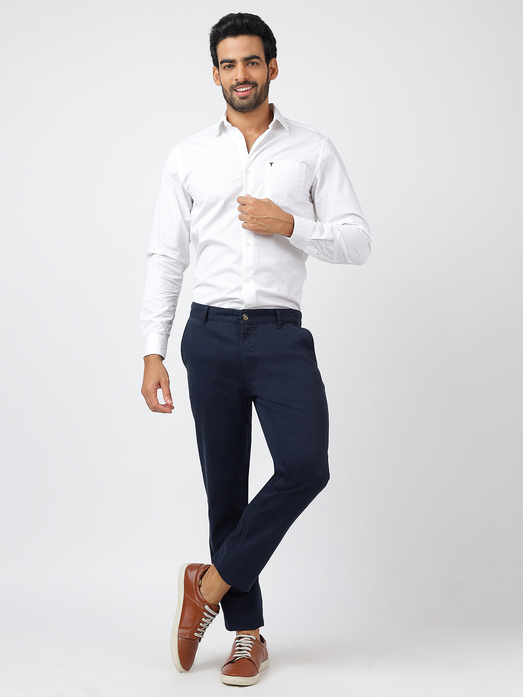 Chino Navy (100% Cotton)