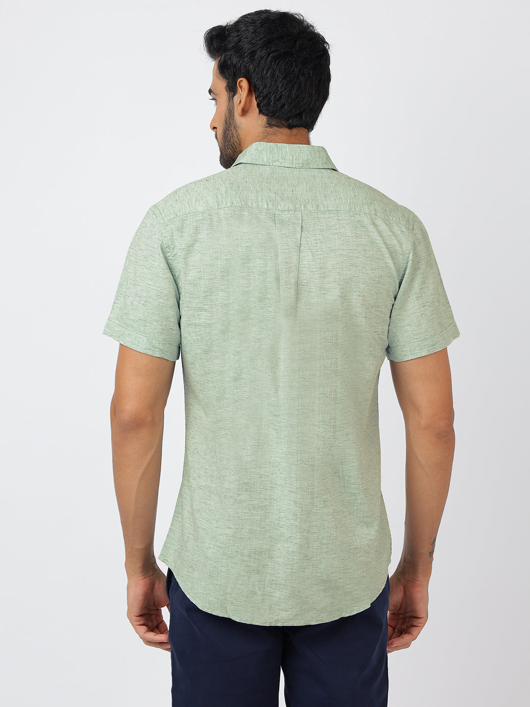 Solid Short Sleeves Green (100% Cotton)