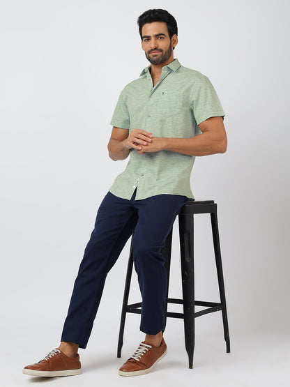 Solid Short Sleeves Green (100% Cotton)