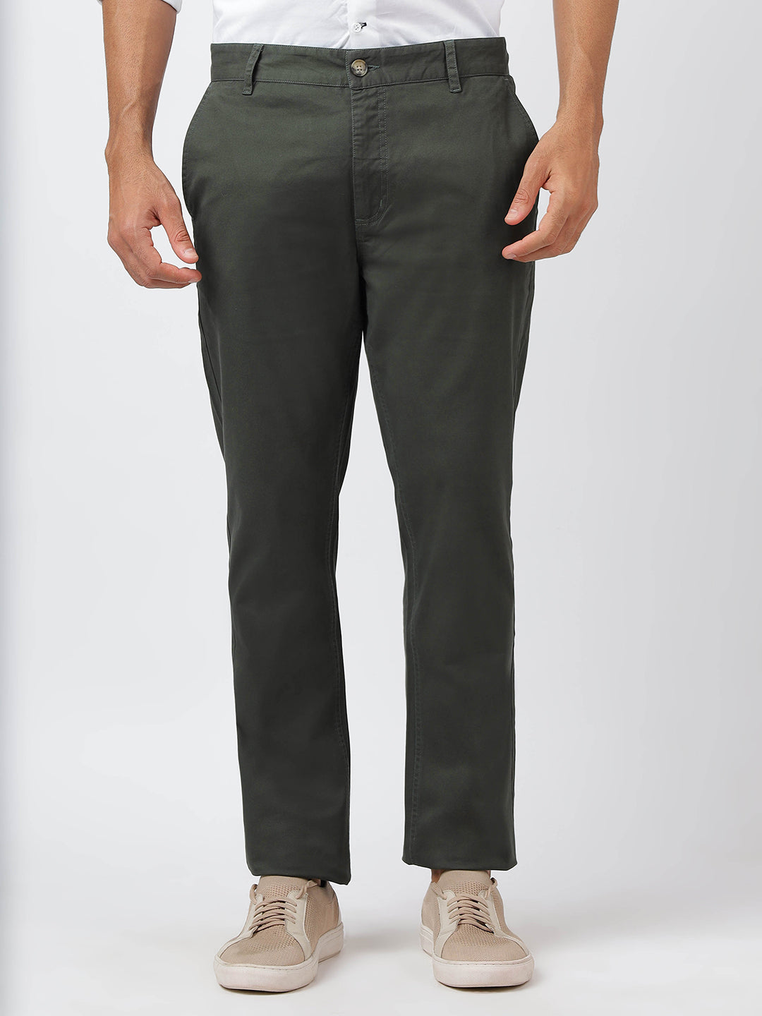 Chino Olive (100% Cotton)