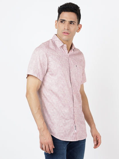 Printed Short Sleeves Triangular Prints (100% Cotton)