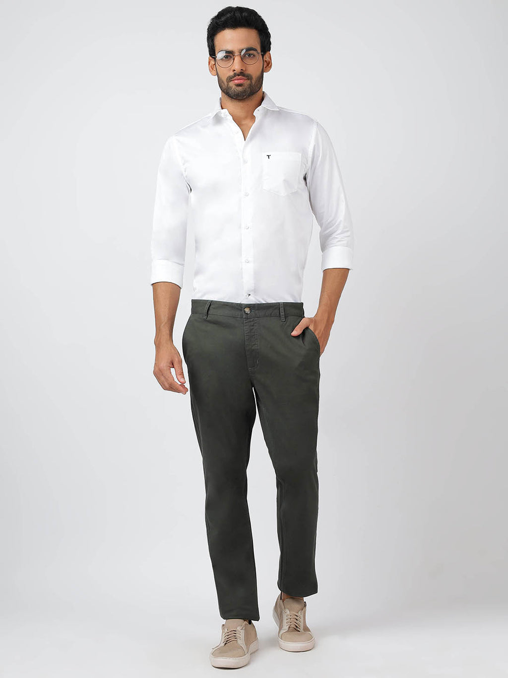 Chino Olive (100% Cotton)