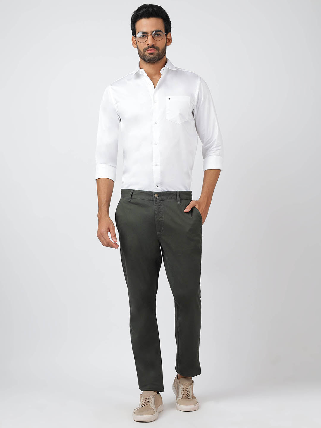Chino Olive (100% Cotton)