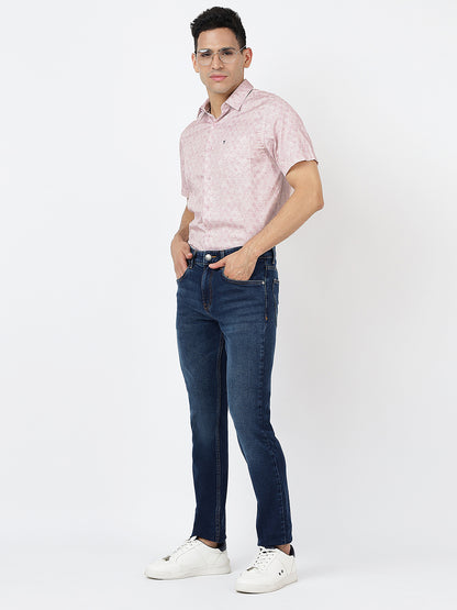 Printed Short Sleeves Triangular Prints (100% Cotton)