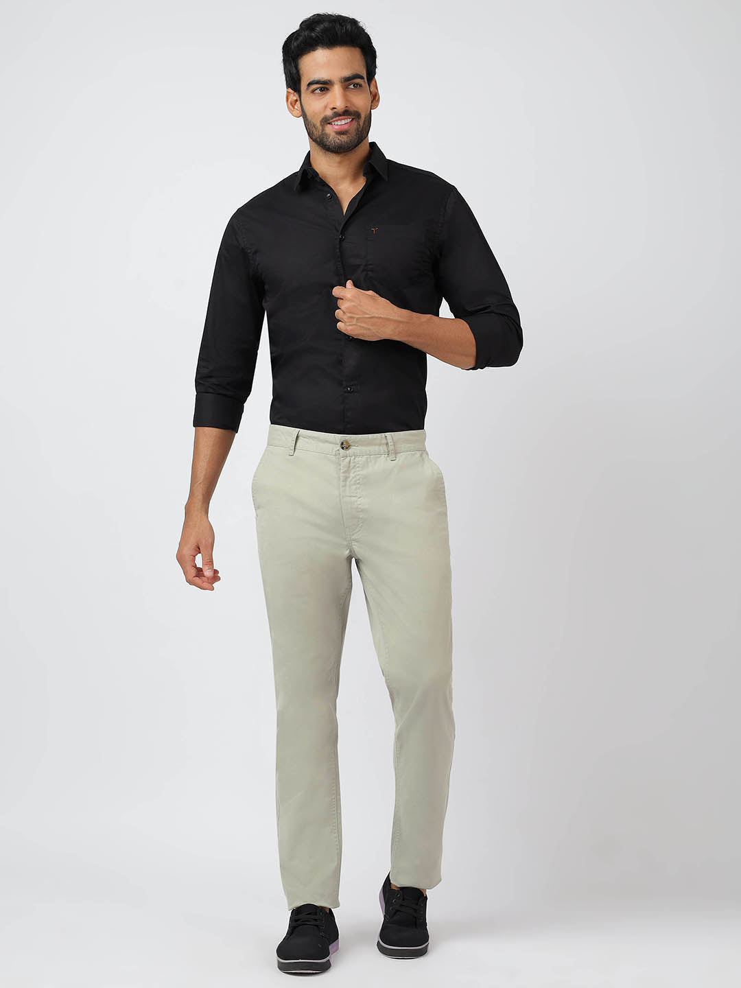 Chino Light Olive (100% Cotton)