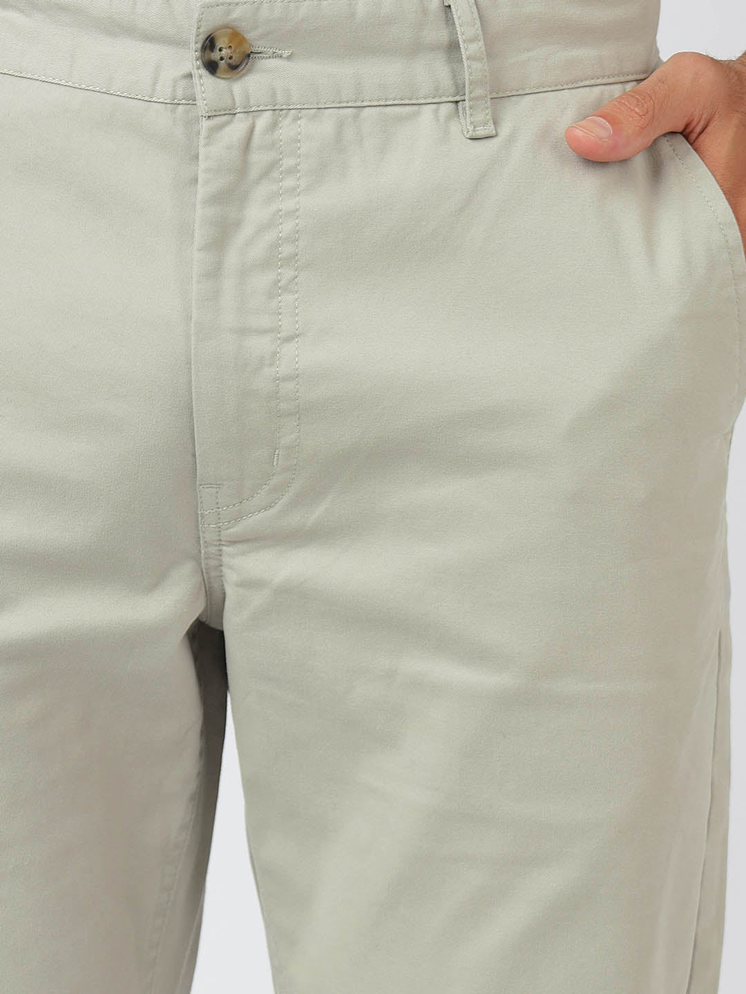 Chino Light Olive (100% Cotton)