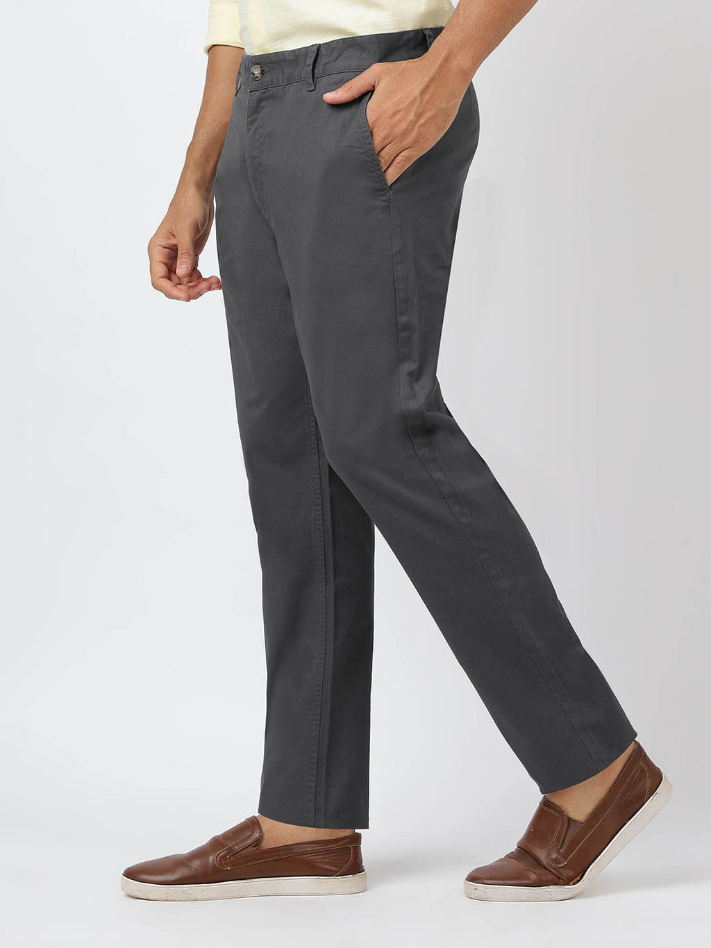 Chino Dark Grey (100% Cotton)