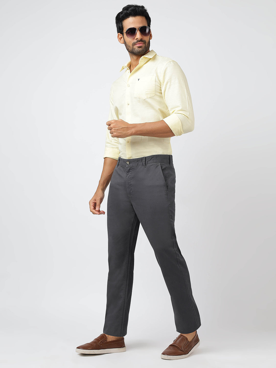 Chino Dark Grey (100% Cotton)