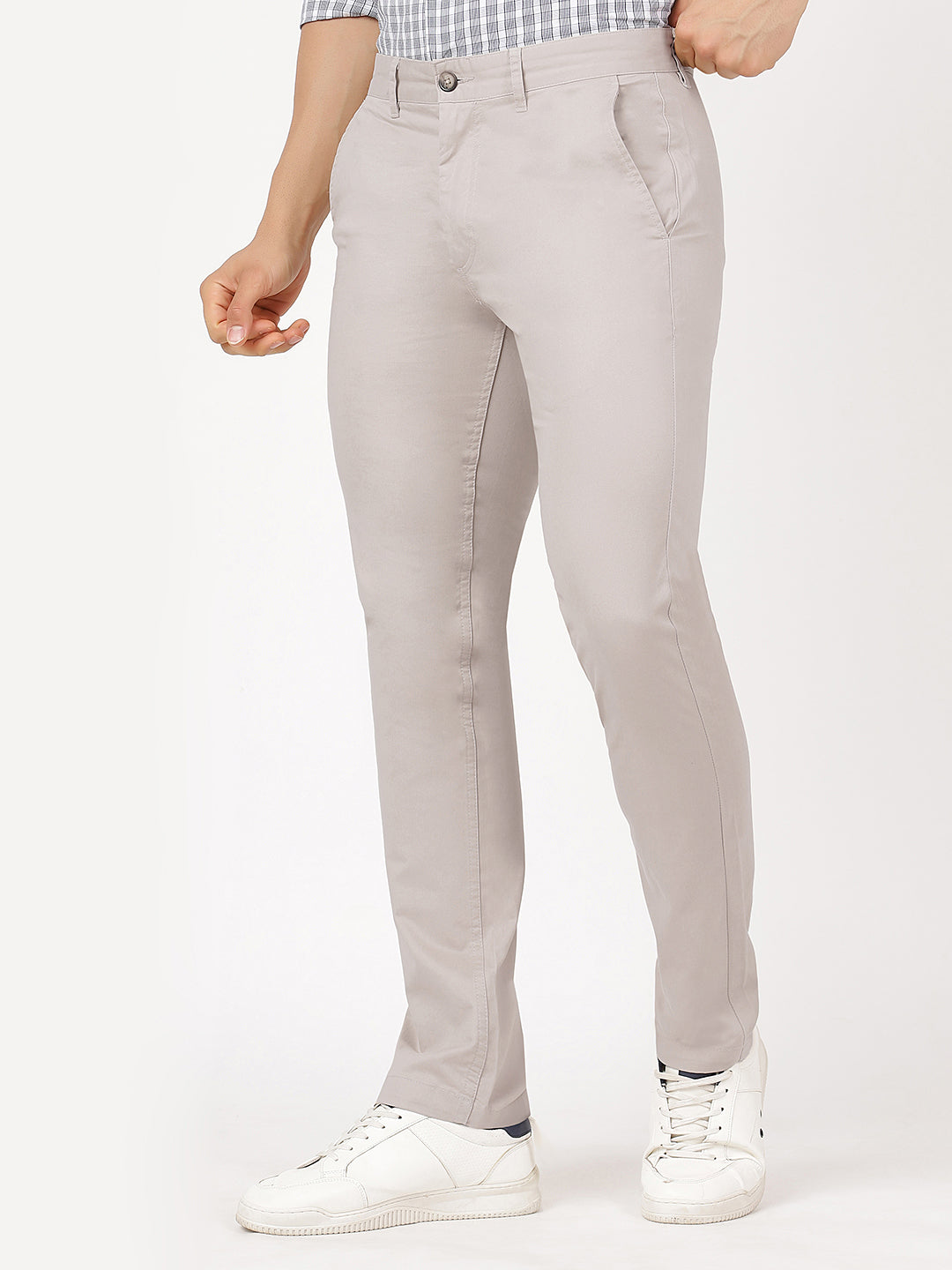 Off-White Trouser  (100% Cotton)