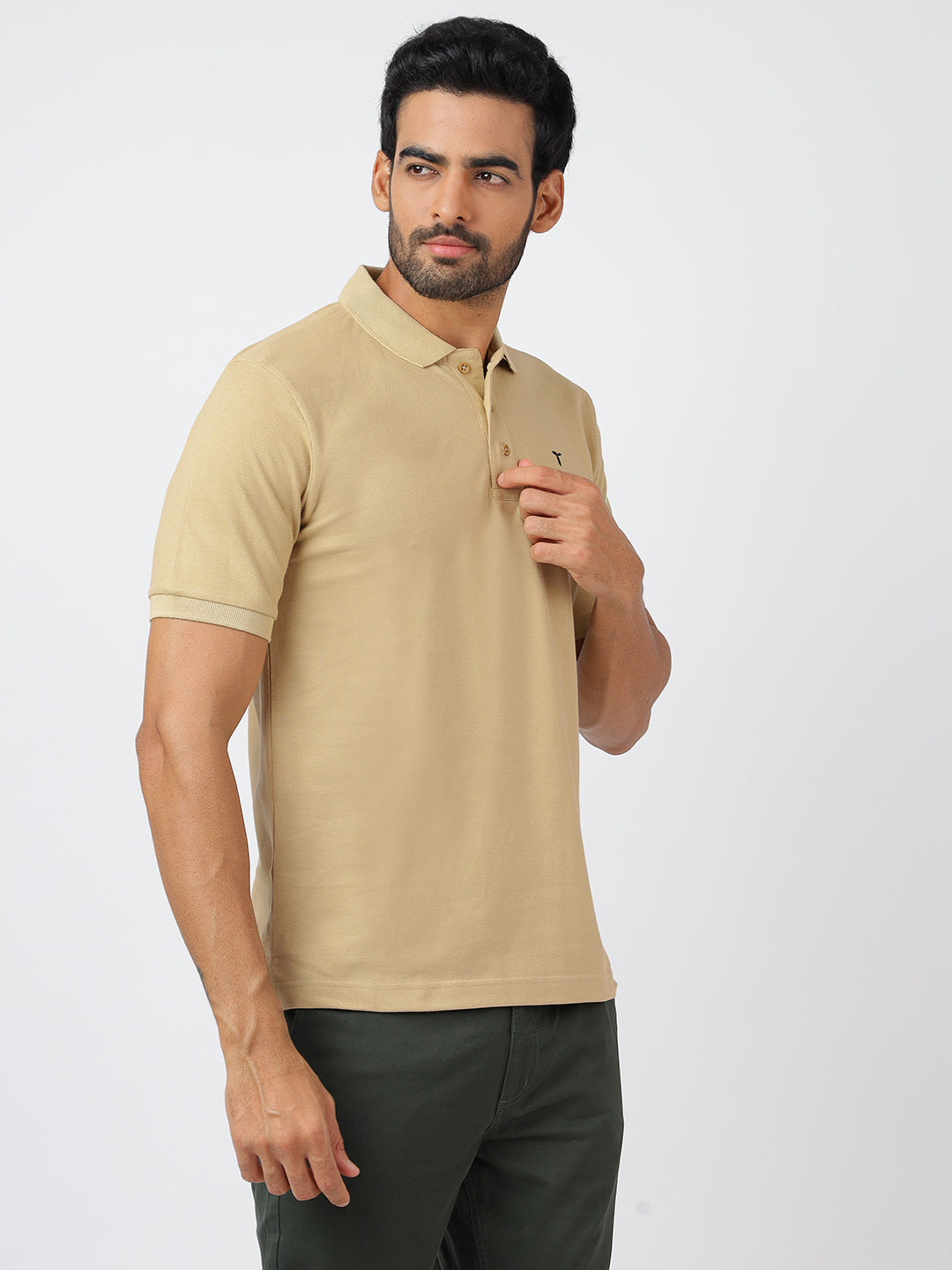 Polo Beige (100% Cotton)
