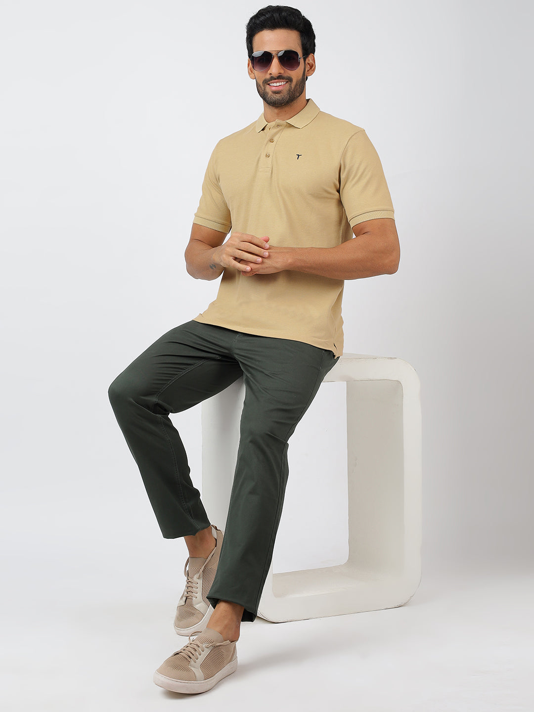 Polo Beige (100% Cotton)