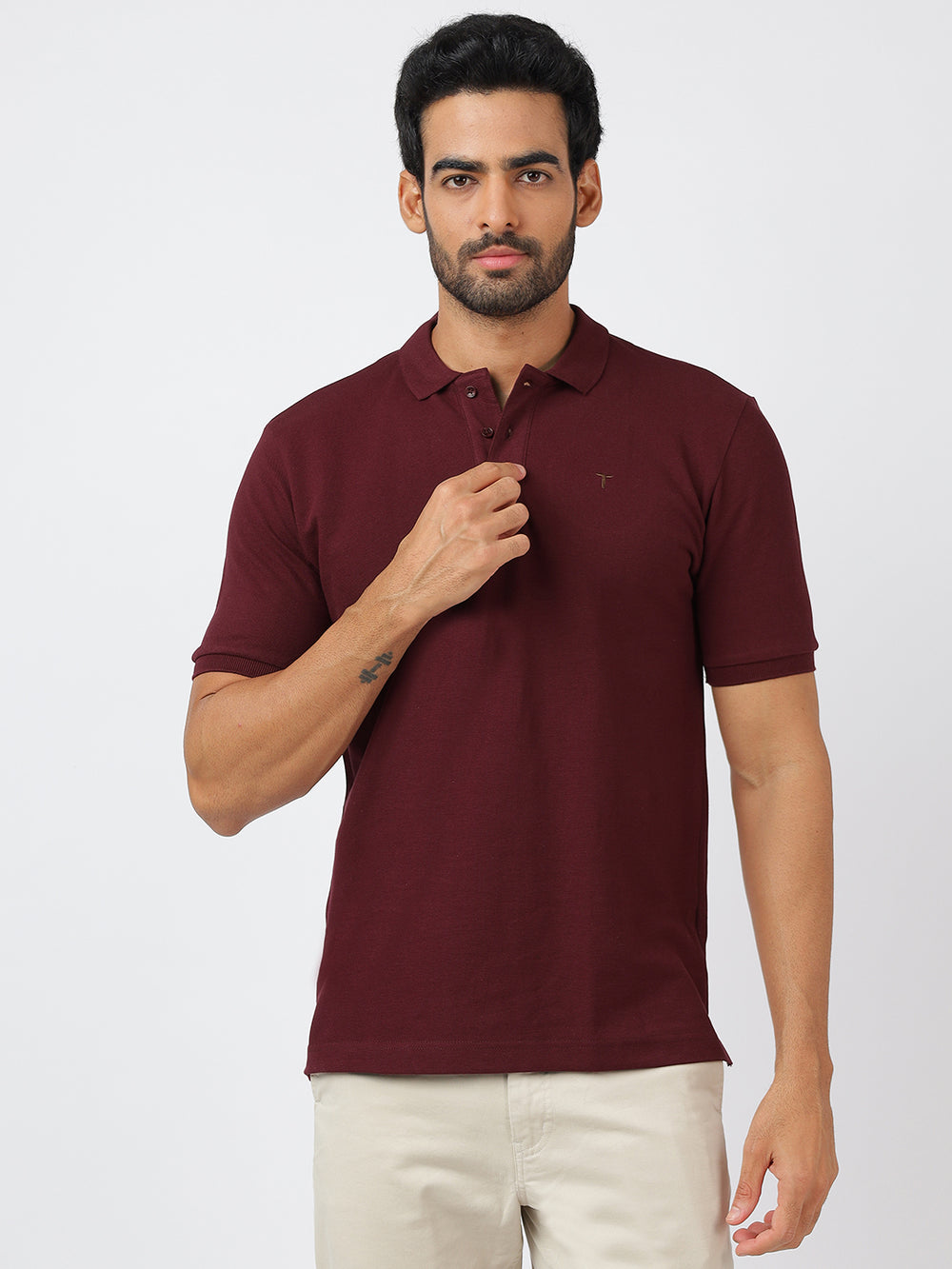Polo Burgundy (100% Cotton)