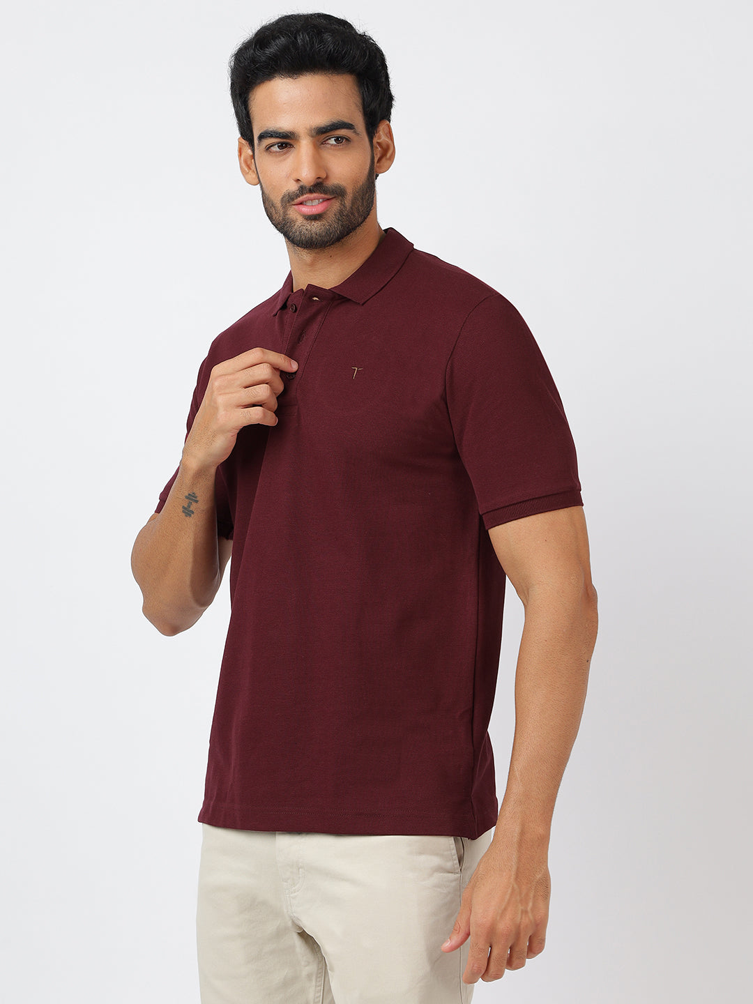 Polo Burgundy (100% Cotton)
