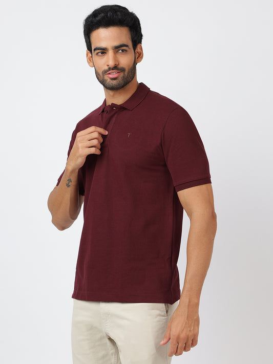 Polo Burgundy (100% Cotton)