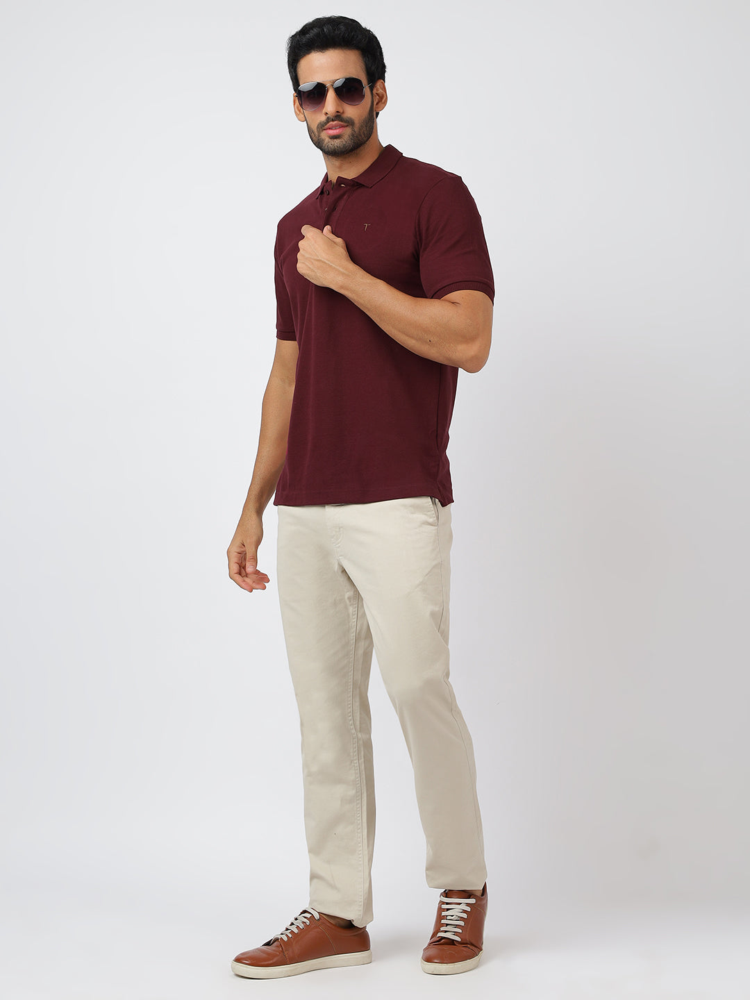 Polo Burgundy (100% Cotton)