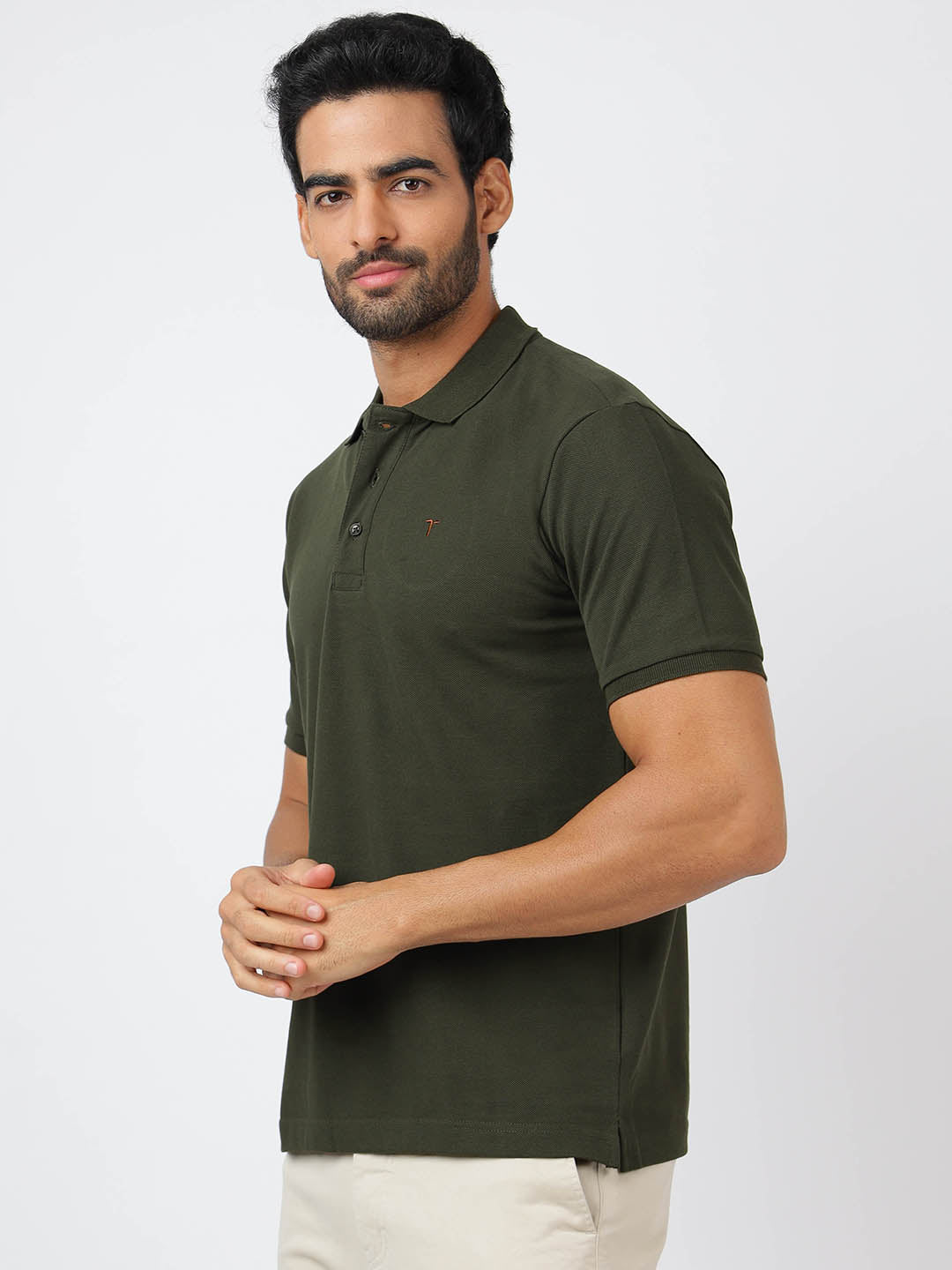 Polo Olive Green (100% Cotton)