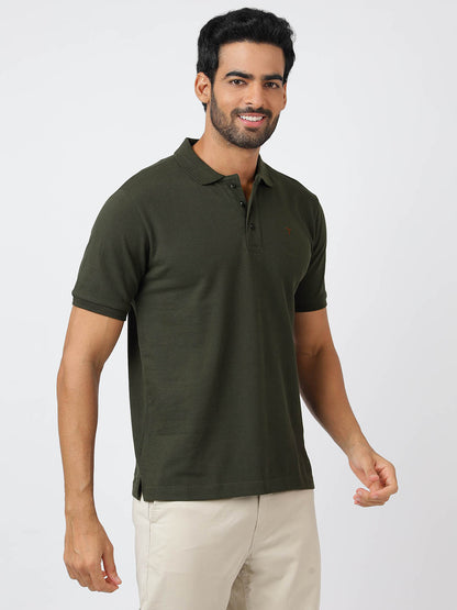 Polo Olive Green (100% Cotton)