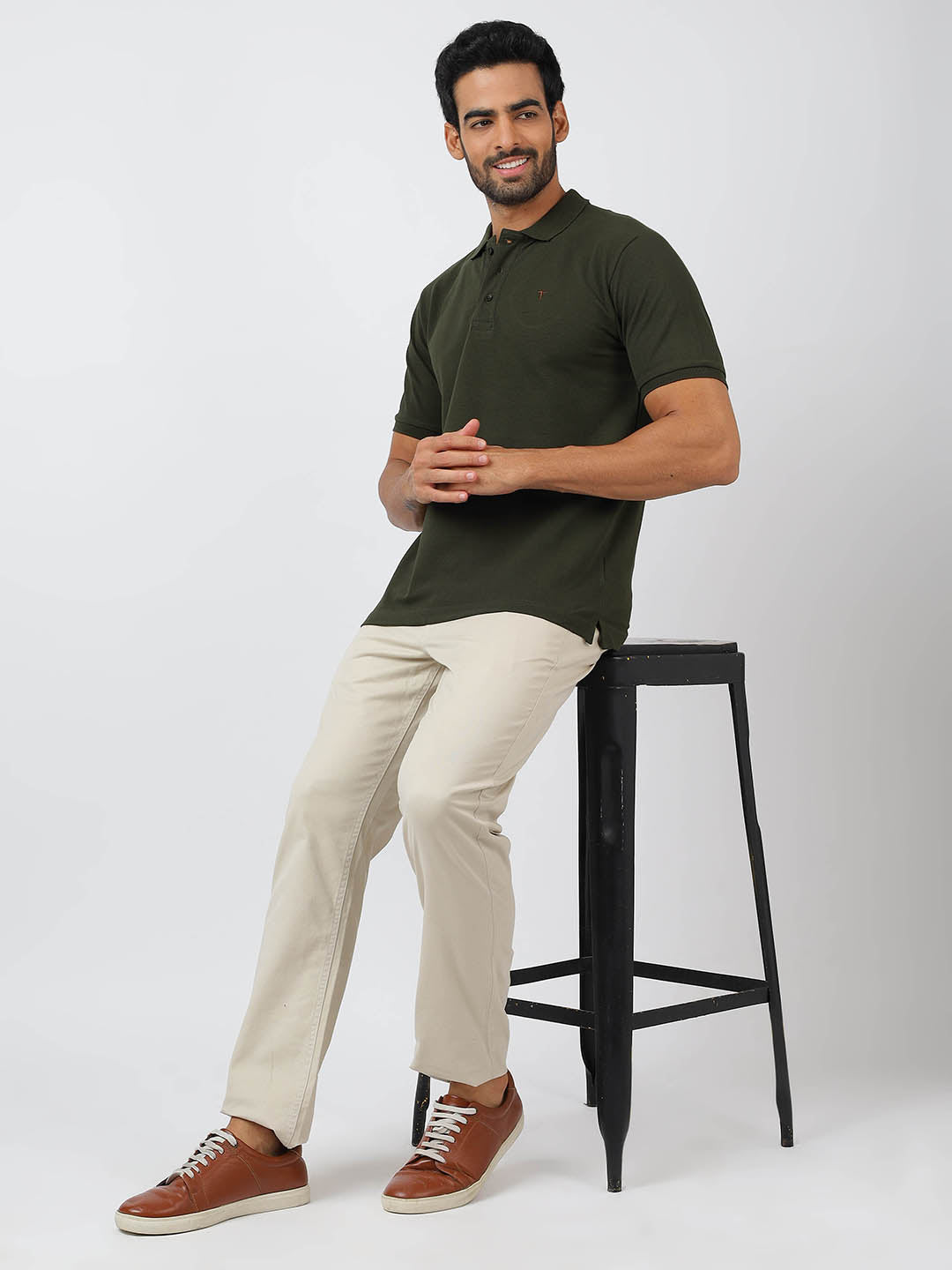 Polo Olive Green (100% Cotton)