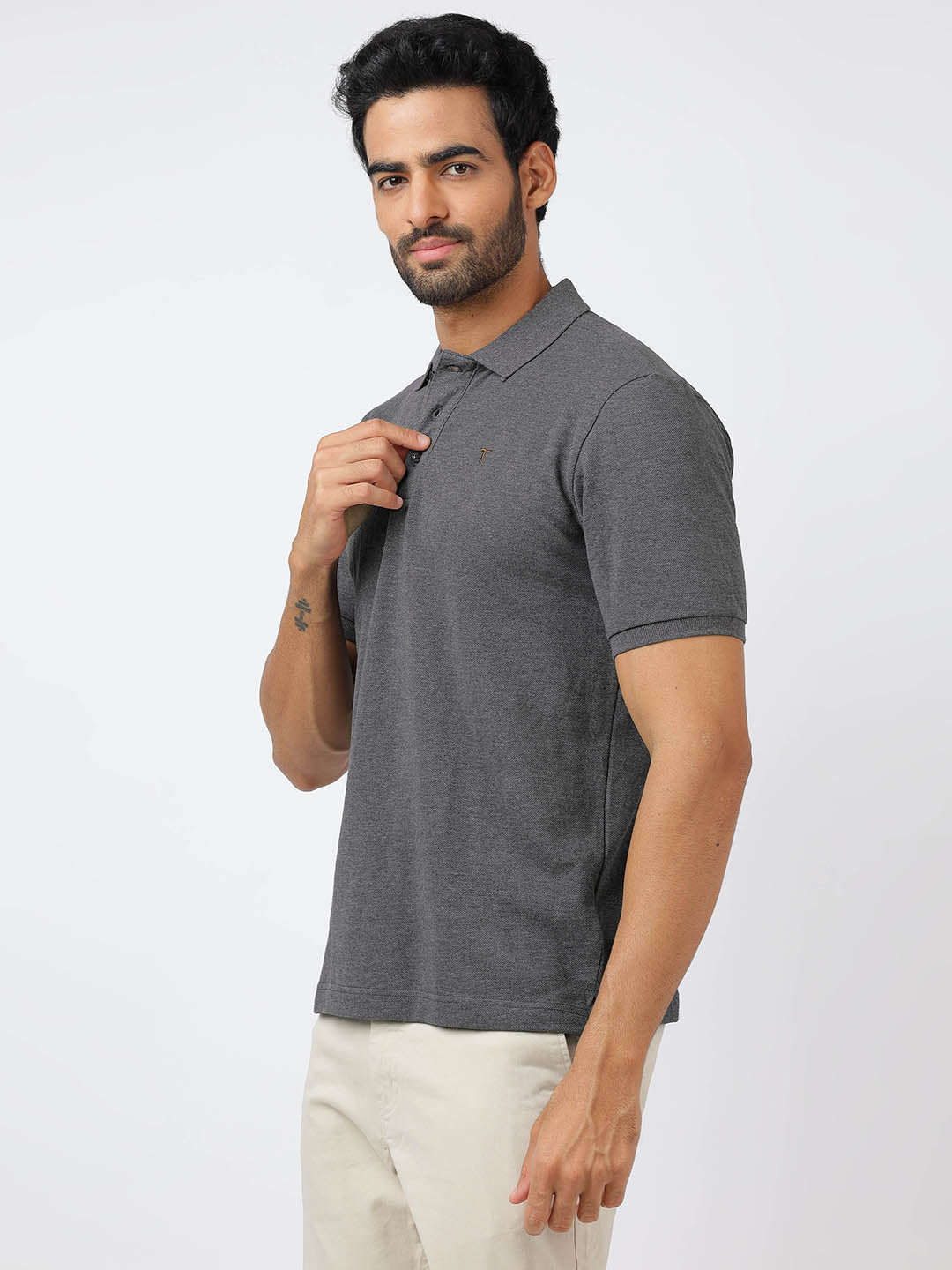 Polo Anthra Melange (100% Cotton)