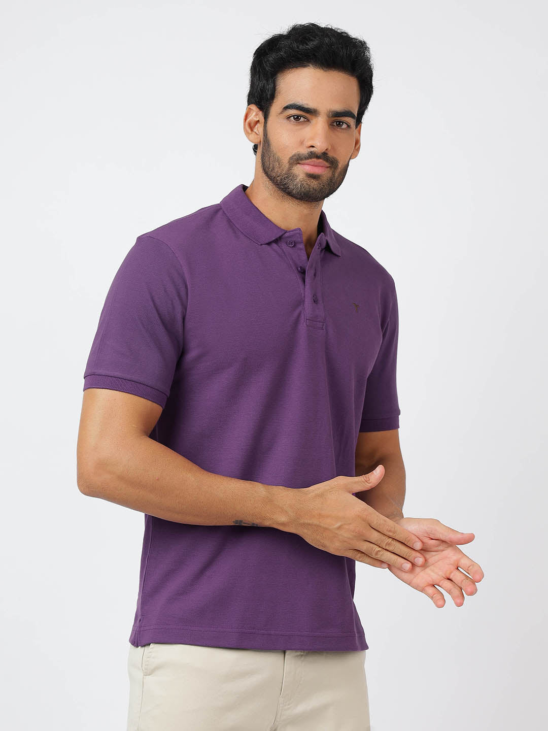 Polo Purple (100% Cotton)