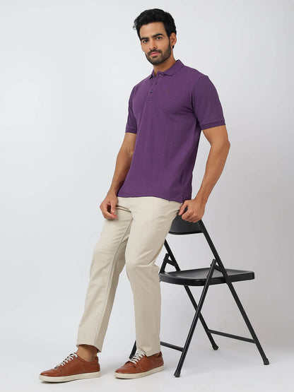 Polo Purple (100% Cotton)