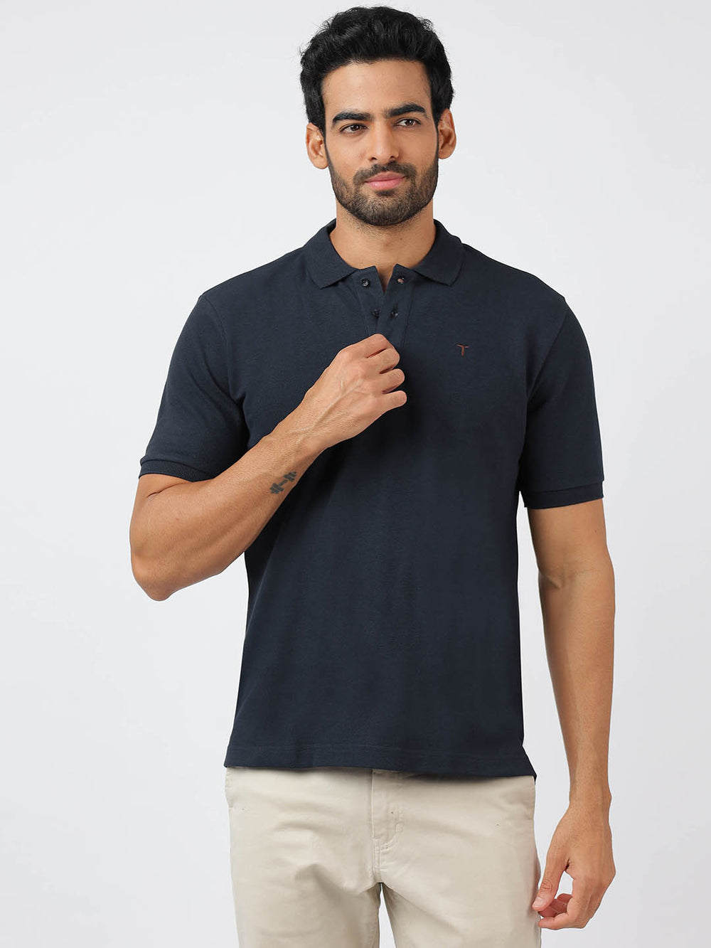 Polo Navy Blue (100% Cotton)